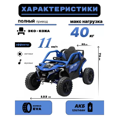 Детский электромобиль Z707ZZ синий